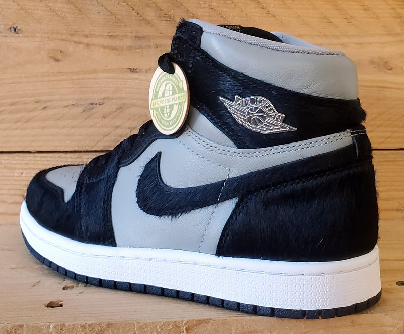 Nike Air Jordan 1 Twist Mid Leather Trainers UK4.5/US7/E38 DZ2523-001 Grey/Black