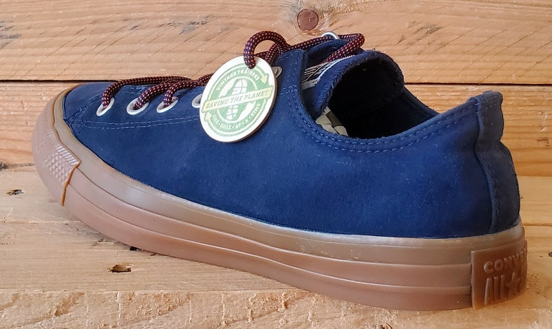 Converse All Star Low Canvas Trainers UK8/US8/EU41.5 166452C Navy/Gum