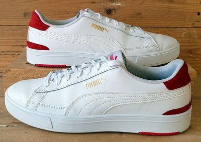 Puma Serve Pro Leather Trainers UK10/US11/EU44.5 380188-03 White High Risk Red