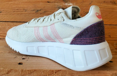 Adidas Geodiver Primeblue Textile Trainers UK5.5/US6/EU38.5 GZ4407 Cream/White