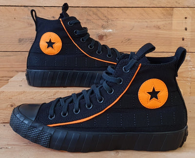 Converse All Star High Canvas Trainers UK8.5/US8.5/EU42 170601C Black/Orange