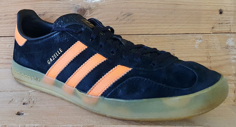 Adidas Gazelle Low Suede Trainers UK8.5/US9/EU42.5 G97874 Black/Orange Gum