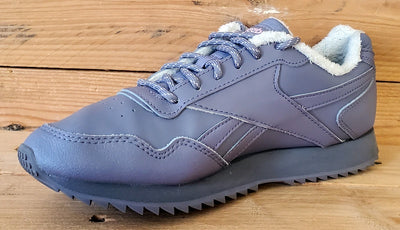 Reebok Royal Glide Ripple Low Leather Trainers UK5/US7.5/EU38 FW0842 Grey Purple
