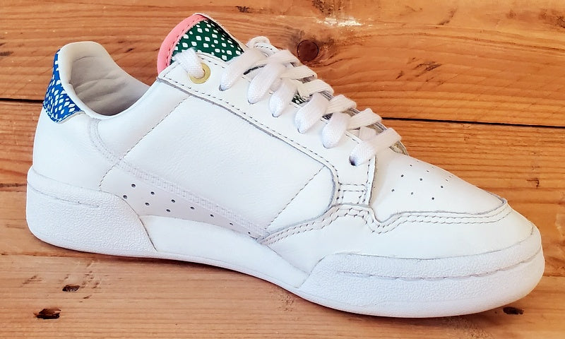 Adidas Continental 80 Low Leather Trainers UK4/US5.5/EU36.5 FW2534 White