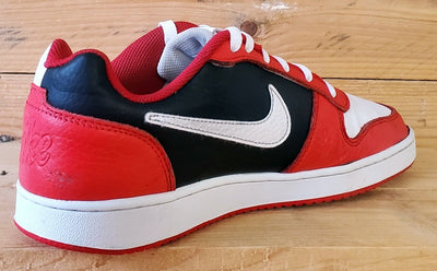 Nike Ebernon Premium Low Leather Trainers UK7/US8/EU41 AQ1774-101 White/Red