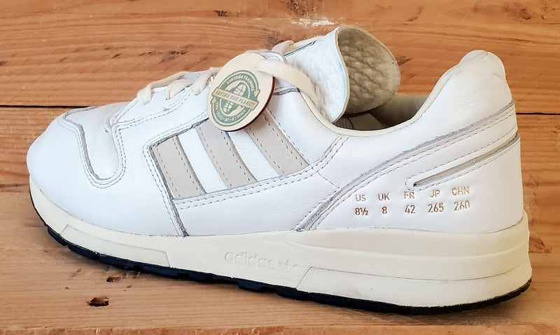 Adidas Originals ZX 420 Low Leather Trainers UK8/US8.5/EU42 H05366 Cloud White