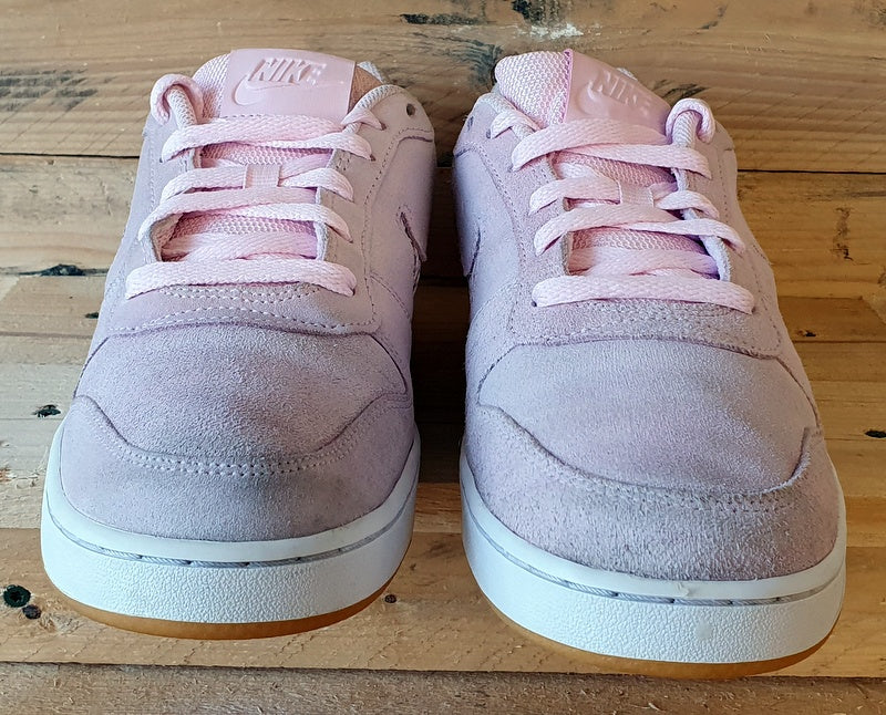 Nike Ebernon Premium Low Suede Trainers UK7 US9.5 EU41 AQ2232 600 Pink White VintageTrainers