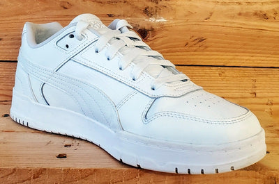 Puma RBD Game Low Leather Trainers UK9/US10/EU43 386373-02 Triple White