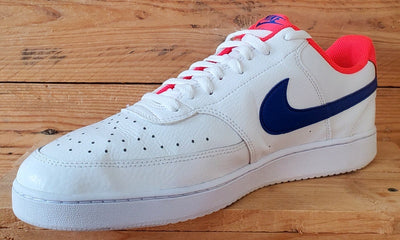 Nike Court Vision Low Leather Trainers UK12/US13/EU47.5 CD5463-104 White/Blue