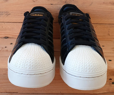 Adidas Superstar Bold Low Pleather Trainers UK7.5/US9/E41 FW8423 Black Off White