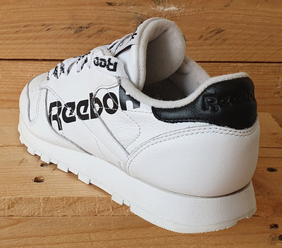 Reebok Classic Low Leather Trainers UK6/US8.5/EU39 DV3830 White/Black