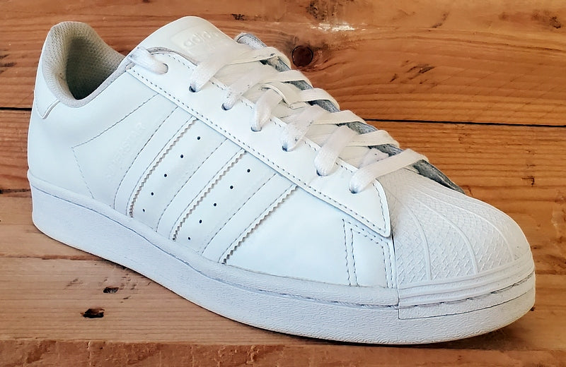 Adidas Superstar Low leather Trainers UK8/US8.5/EU42 EG4960 Triple White