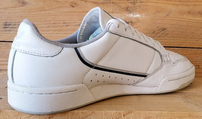 Adidas Continental 80 Low Leather Trainers UK9/US9.5/EU43 EE5342 White/Grey
