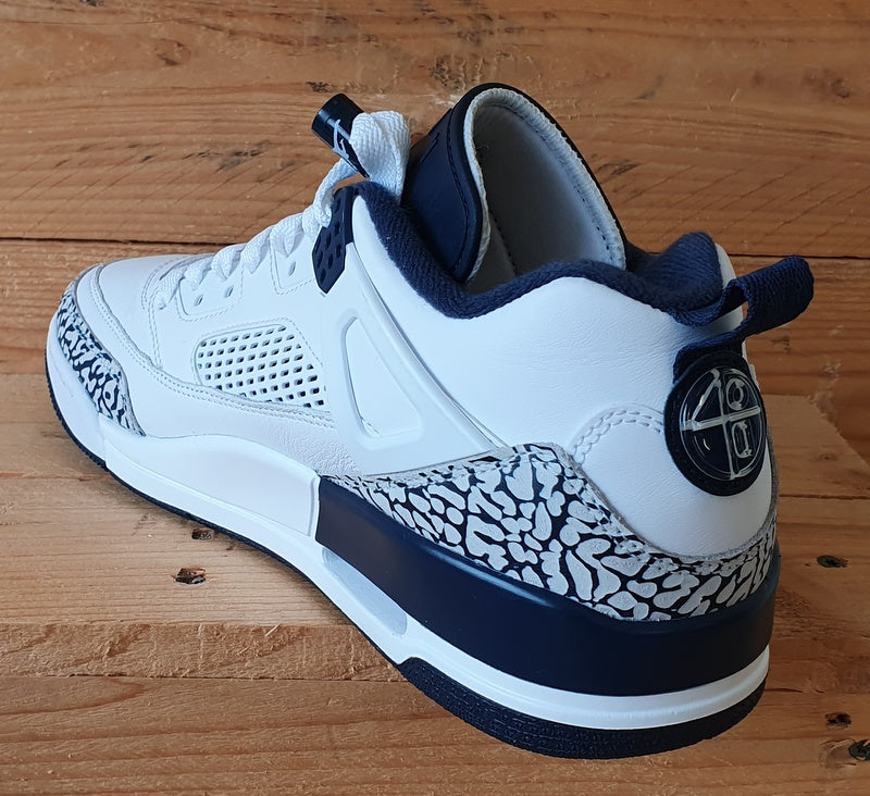 Nike Jordan Spizike Low Leather Trainers UK7.5/US8.5/EU42 FQ1759-104 White/Navy