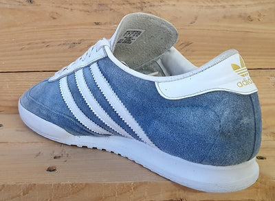 Adidas Originals Beckenbauer Low Suede Trainers UK8/UK8.5/EU42 B34800 Blue