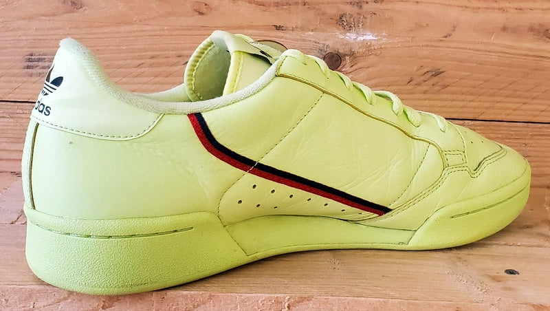 Adidas Continental 80 Leather Trainers UK11/US11.5/E46 B41675 Semi Frozen Yellow