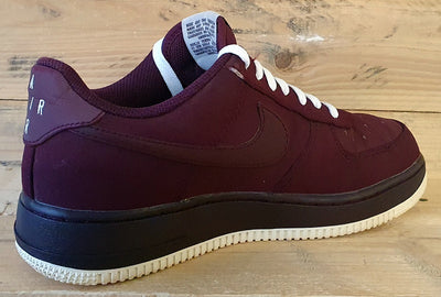 Nike Air Force 1 Low Suede Trainers UK6/US7/EU40 820266-604 Night Maroon/White
