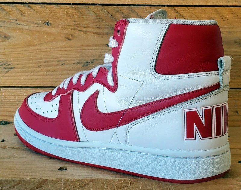 Nike Terminator Mid Leather Trainers UK8/US9/EU42.5 FJ4454-100 White/Red