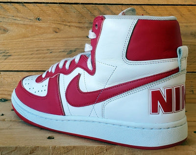 Nike Terminator Mid Leather Trainers UK8/US9/EU42.5 FJ4454-100 White/Red