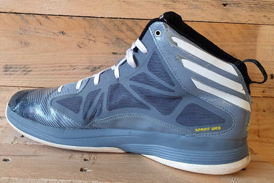 Adidas Crazy Fast Mid Textile Trainers UK12.5/US13/E48 G65883 Grey/White