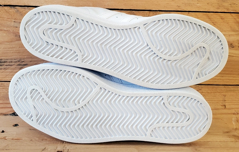 Adidas Superstar Low Leather Trainers UK4/US4.5/EU36.5 EF5399 Triple White