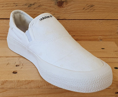 Adidas 3mc Slip-On Low Canvas Trainers UK7.5/US8/EU41 EG2638 Cloud White