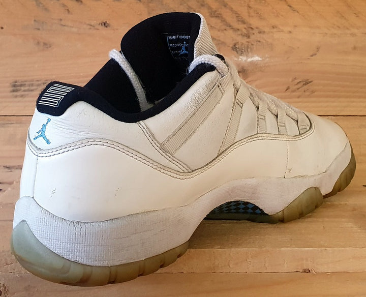 Nike Jordan 11 Retro Low Leather Trainers UK9.5 US10.5 EU44.5 AV2187 117 White VintageTrainers