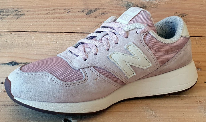 New Balance 420 Low Suede Textile Trainers UK4 US6 EU36.5 WRL420T Pink White VintageTrainers