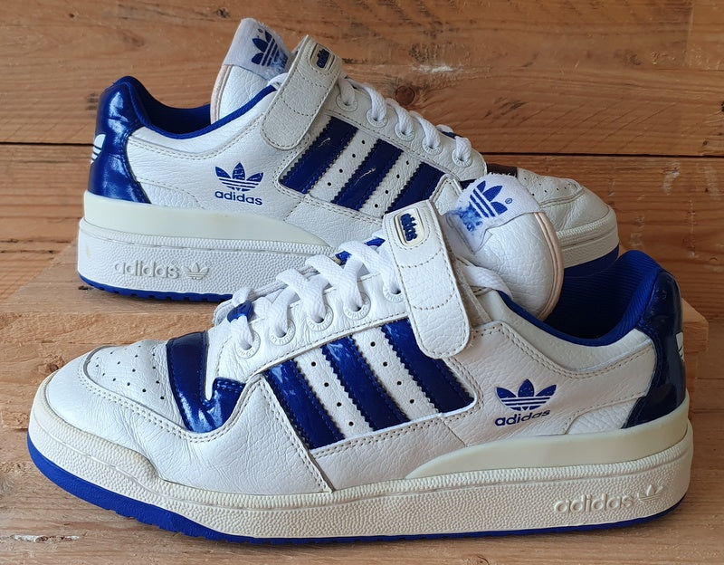 Adidas Originals Forum Low Leather Trainers UK9/US9.5/EU43 147085 White/Blue