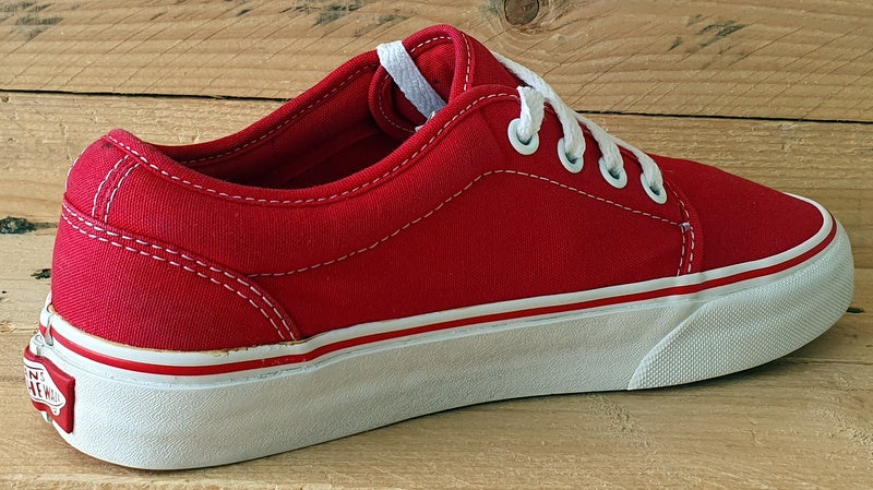 Vans Off The Wall Low Canvas Trainers UK4.5/US7/EU37 TB4R Red/White