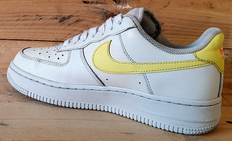 Nike Air Force 1 Low 07 Low Trainers UK4/US6.5/EU37.5 315115-160 White Citron