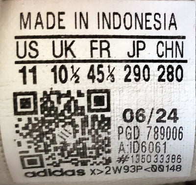 Adidas Streetcheck Low Leather Trainers UK10.5/US11/E45 ID6061 Cream White/Green