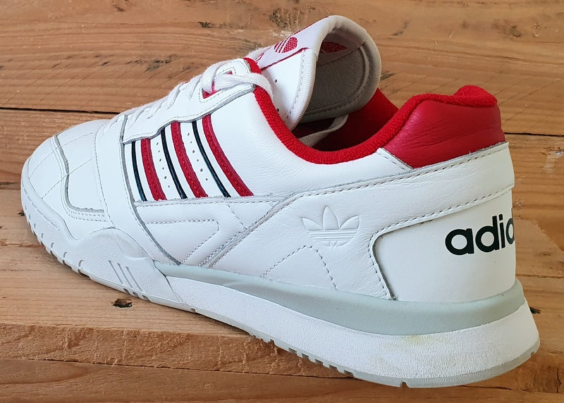 Adidas A.R. Low Leather Trainers UK9.5/US10/EU44 EF5945 White/Red/Black