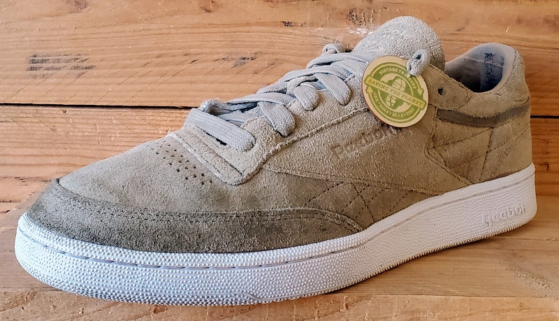 Reebok Club C 85 Low Suede Trainers UK10/US11/EU44.5 BD1897 Oatmeal Driftwood