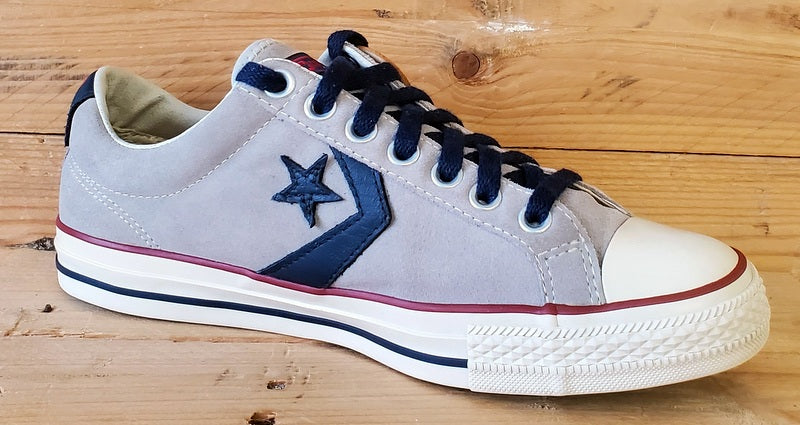 Converse All Star Low Suede Trainers UK8/US8/EU41.5 118771 Grey/Navy/White