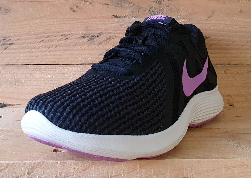 Nike Revolution 4 Textile Trainers UK5/US7.5/E38.5 908999-011 Black/Purple/White