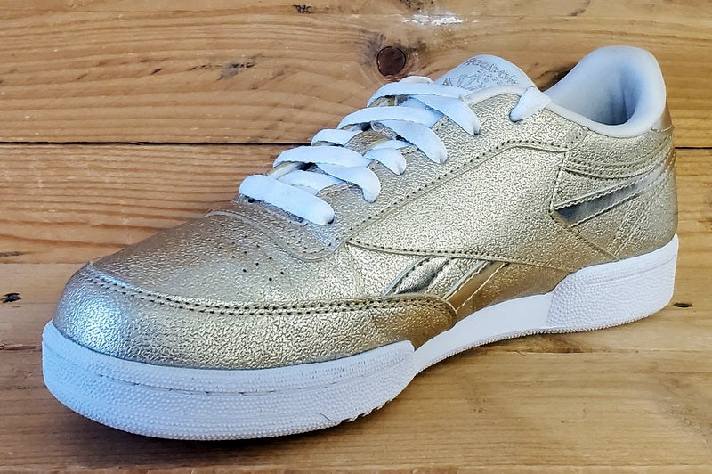 Reebok Club C Revenge Low Trainers UK5.5/US6/EU38 FX2532 Gold/White