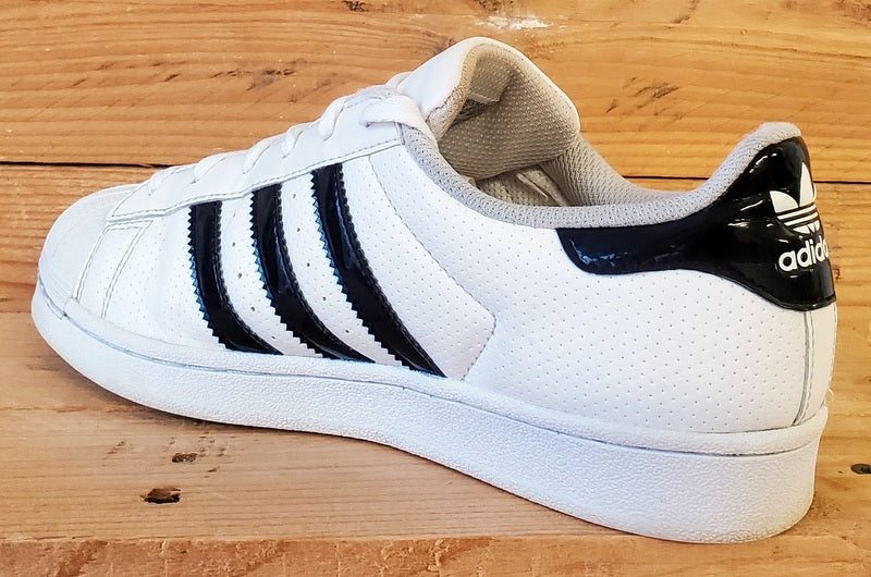 Adidas Superstar Low Leather Trainers UK5.5/US6/EU38.5 AQ3172 White/Black