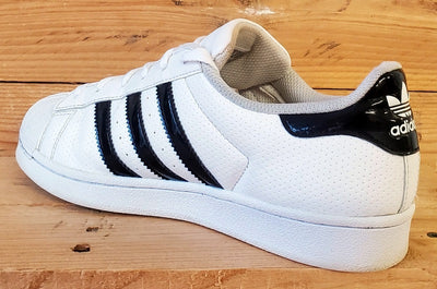 Adidas Superstar Low Leather Trainers UK5.5/US6/EU38.5 AQ3172 White/Black