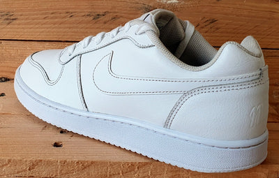 Nike Ebernon Low Leather Trainers UK7.5/US8.5/EU42 AQ1775-100 Triple White