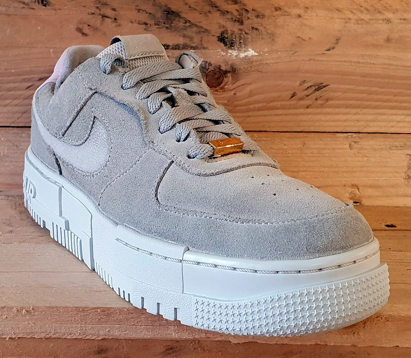 Nike Air Force 1 Pixel Low Suede Trainers UK6/US8.5/EU40 DQ0827-100 Beige/White