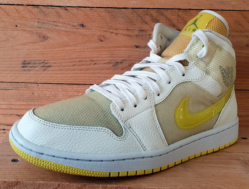Nike Air Jordan 1 Mid SE Trainers UK9.5/US12/EU44.5 DB2822-107 Voltage Yellow