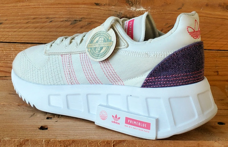 Adidas Geodiver Primeblue Textile Trainers UK5.5/US6/EU38.5 GZ4407 Cream/White