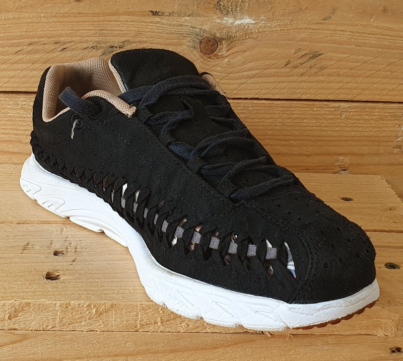 Nike Mayfly Woven Low Suede Trainers UK6/US8.5/EU40 833802-002 Black/White