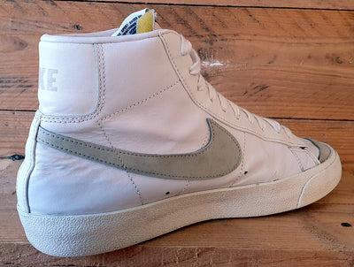 Nike Blazer Mid 77 Leather Trainers UK8/US9/EU42.5 BQ6806-106 White Light Bone