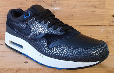 Nike Air Max 1 Low Deluxe Trainers UK9/US10/EU44 684708-001 Black Safari