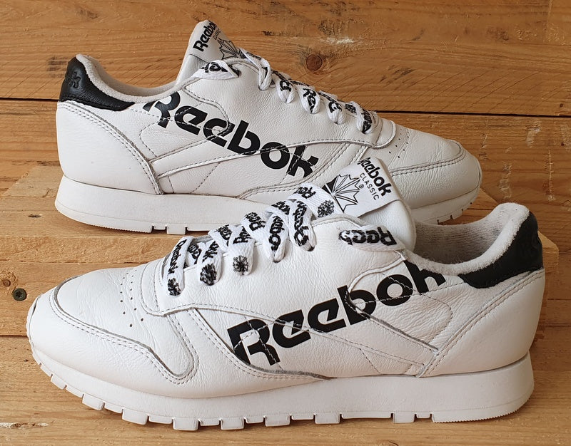 Reebok Classic Low Leather Trainers UK6/US8.5/EU39 DV3830 White/Black