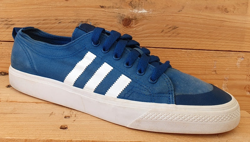 Adidas Nizza Low Canvas Trainers D65866 Tribe Blue/Cloud White UK11/US11.5/EU46