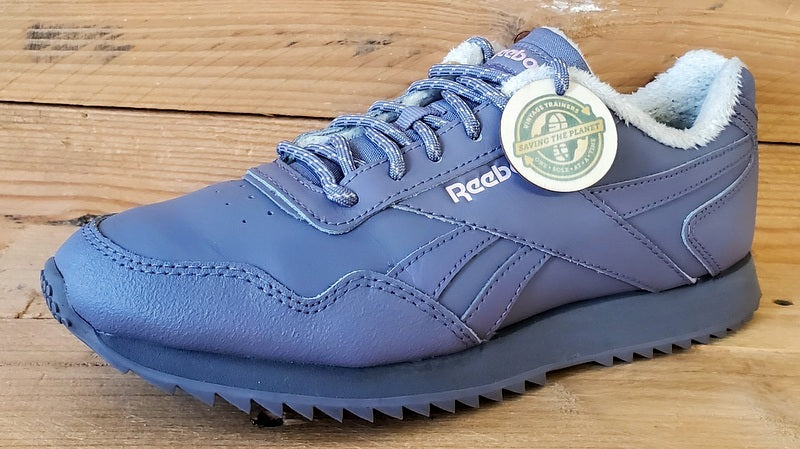 Reebok Royal Glide Ripple Low Leather Trainers UK5/US7.5/EU38 FW0842 Grey Purple