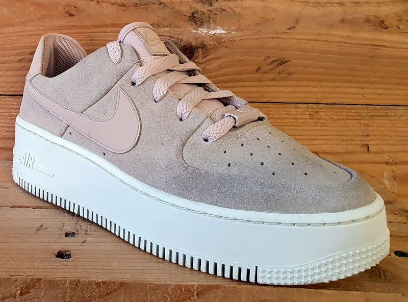 Nike Air Force 1 Sage Suede Trainers UK4/US6.5/EU37.5 AR5339-201 Particle Beige